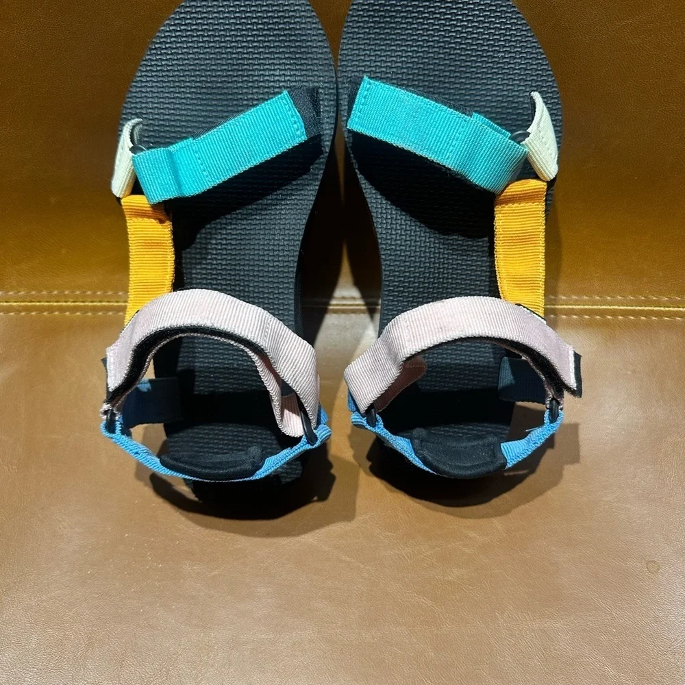 GBG Los Angeles Brown Sandals with Rhinestone Accent